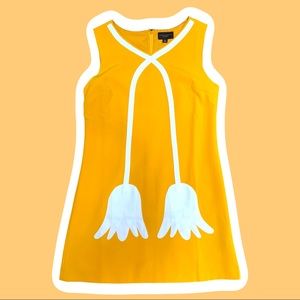 Orange and White Tulip dress by Kate Beckham for Target, Size Medium, M